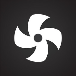 propeller icon on background for graphic and web vector image