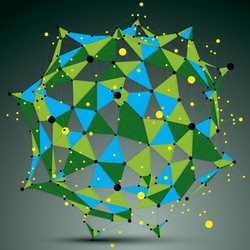 spatial colorful digital object 3d technology vector image