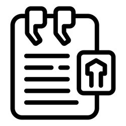 task checklist icon with pinned notes vector image