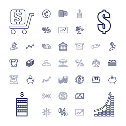 37 investment icons vector