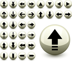 Arrow buttons vector