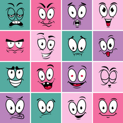 set of emotion icons design in flat style simple vector