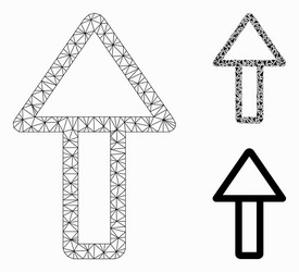Up arrow mesh network model and triangle vector