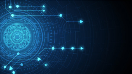 Hi-tech digital data connection system vector