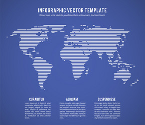 Abstract World Map with Line Texture vector image