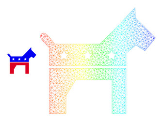 spectral net gradient american icon vector image