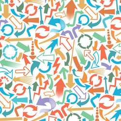 background pattern with arrows icons vector image
