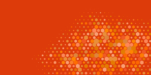 geometric multi size hexagon with color vector