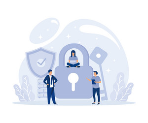 hacker attack concept database security phishing vector image
