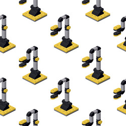 pattern of robots in the form a hand vector image