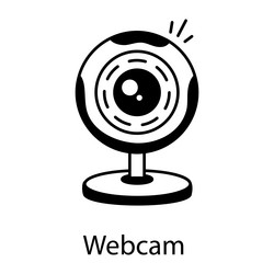 web and network services linear icon vector image