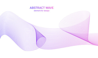 abstract colorful wave element for design vector image