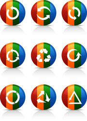 Arrows buttons vector