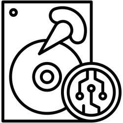 proof of capacity icon blockchain related vector image