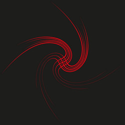 red swirl pattern abstract curved lines twisting vector image
