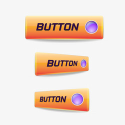 button web elements vector image