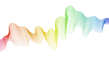 abstract backdrop with wave gradient lines vector image
