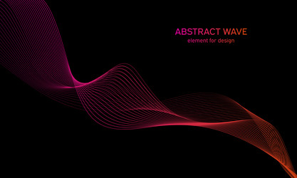 abstract wave element for design digital vector image