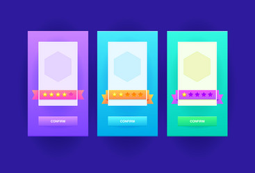 cute style game ui background design user vector image