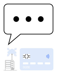 digital communication cloud networking vector image
