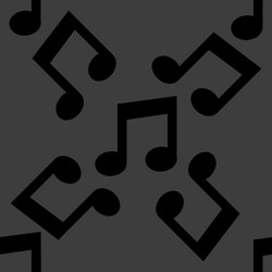 music note web icon flat design seamless pattern vector image