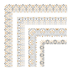 decorative seamless border vector