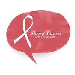 breast cancer awareness month banner logo Vector Image