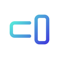 switch on pixel perfect gradient linear ui icon vector image