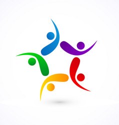 C letter people person logo icon Royalty Free Vector Image