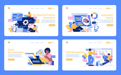 Development Automation Concepts vector image
