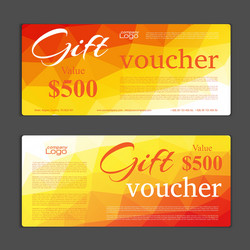 Gift voucher template vector