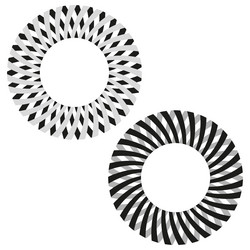 rotating circle pattern optical abstract round vector image