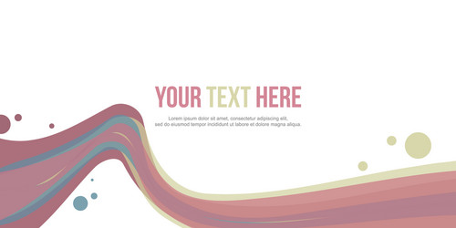 abstract website header wave design collection vector image