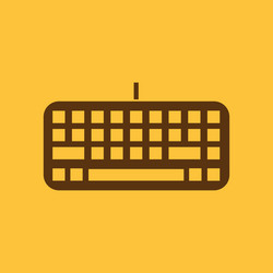keyboard icon keypad and input typing vector image