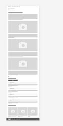 blog page wireframe webpage prototype vector image