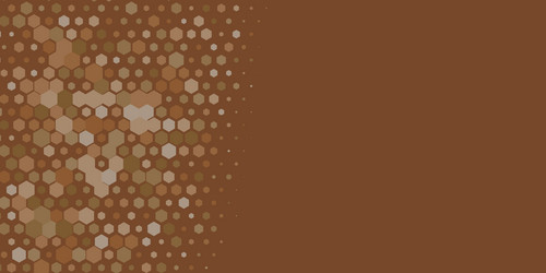 Geometric multi size hexagon with color vector