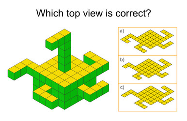 Logic puzzle for children vector