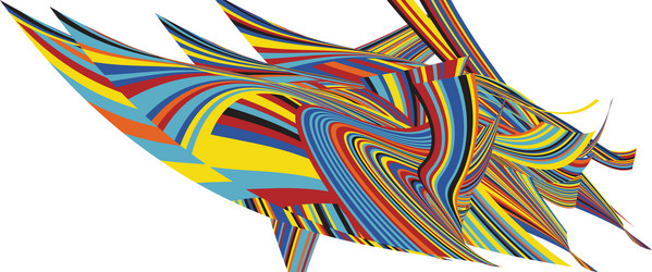 Zebra pop abstract stripe pattern vector