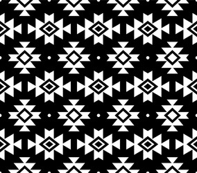 Aztec tribal geometric seamless two pattern Vector Image