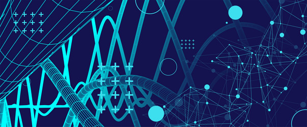abstract background with a wireframe dynamic vector image