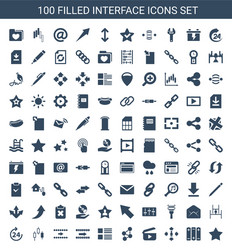 Interface icons vector