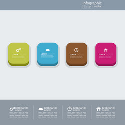 multicolored button with numbers and signs vector image