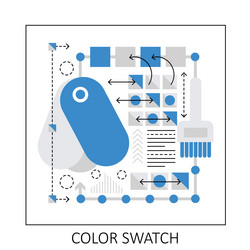 color swatch panel vector