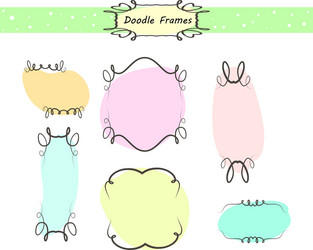 doodle frames vector