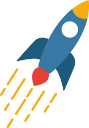start up icon simple element from blockchain vector image