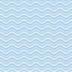 Blue waves on white background seamless pattern Vector Image