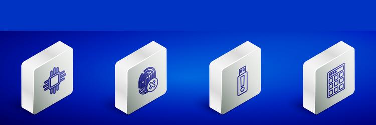 Set isometric line processor with microcircuits vector