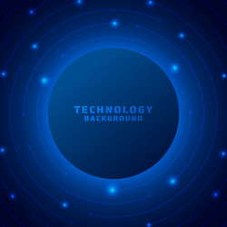 Technology banner circle shape design color dark vector