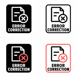 Error correction information sign vector