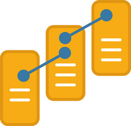 Ordered records icon simple element from vector
